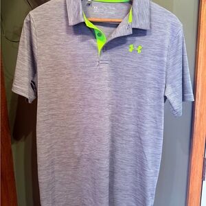 Under Armour Youth Polo with Neon Accents